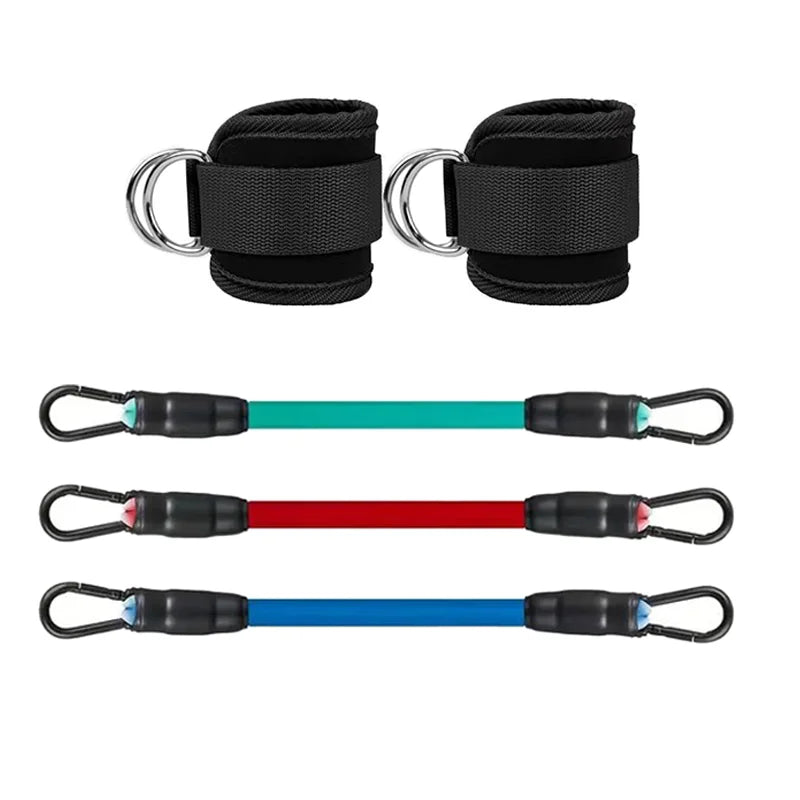 Fitness ankle buckle and leg training strap with double d-ring for hip workout - product image