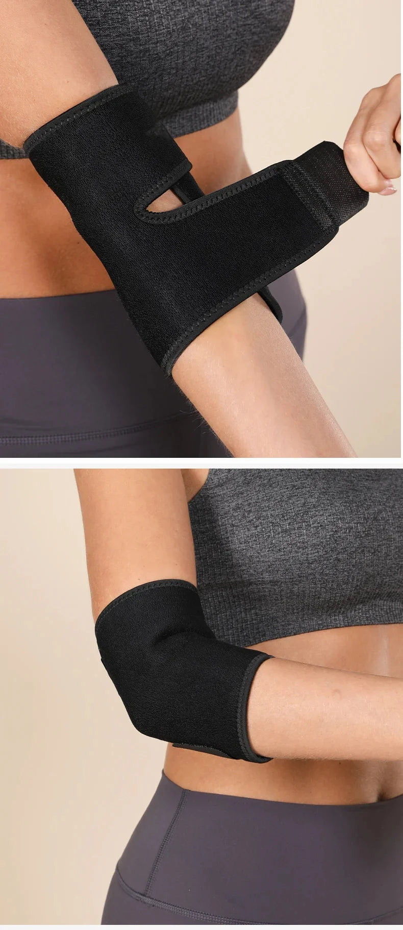 Fitness elbow brace compression sleeve for tendonitis and joint pain relief - product image