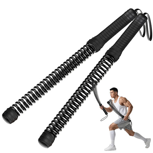 Flexible spring arm strength expander with anti-slip handles for forearm workout - product image
