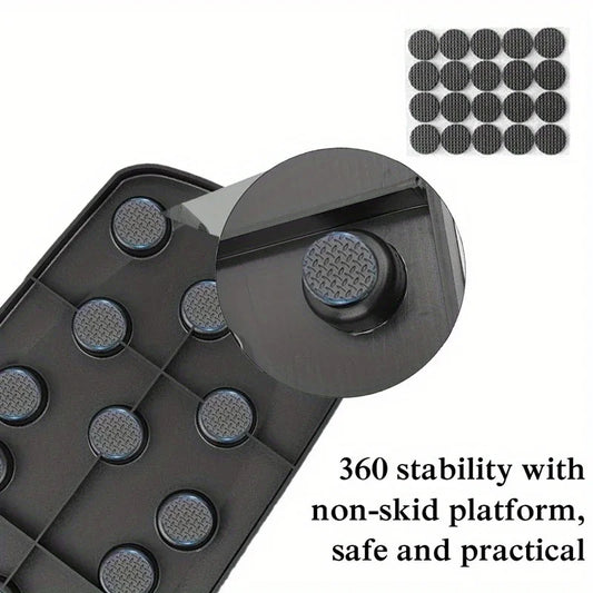 Foldable push-up board with color-coded positions and padded non-slip handles - product image