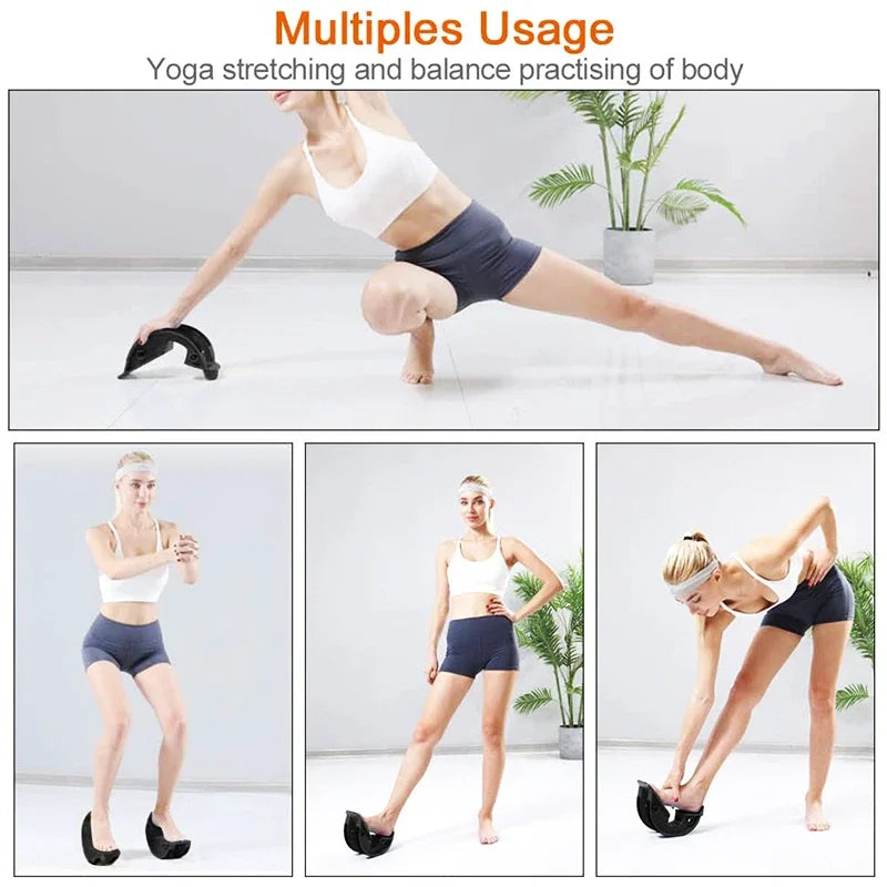 Foot rocking ankle calf stretch board with non-slip design - product image