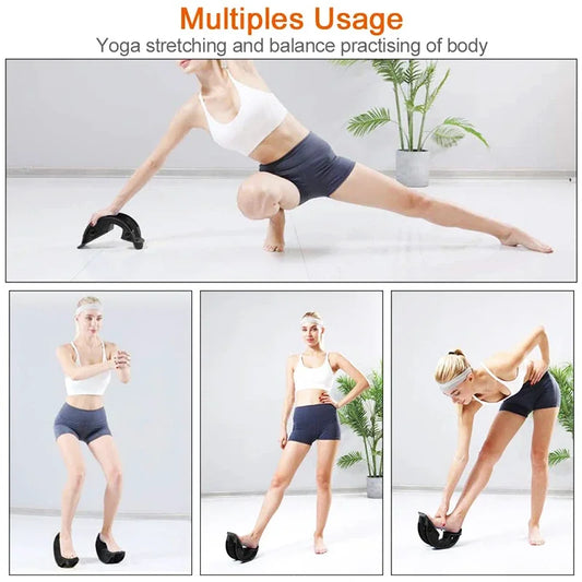 Foot rocking ankle calf stretch board with non-slip design - product image