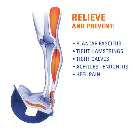 Foot rocking ankle calf stretch board with non-slip design - product image