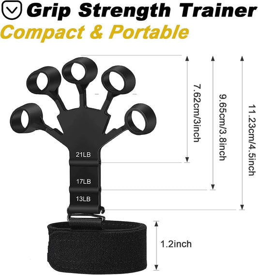 Grip strength trainer hand exerciser with 6 resistance levels - product image