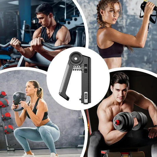Grip strength trainer with mechanical counting and adjustable resistance for hand workout - product image