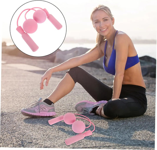 Heavy duty cordless skipping rope with weighted ball for indoor fitness training - product image