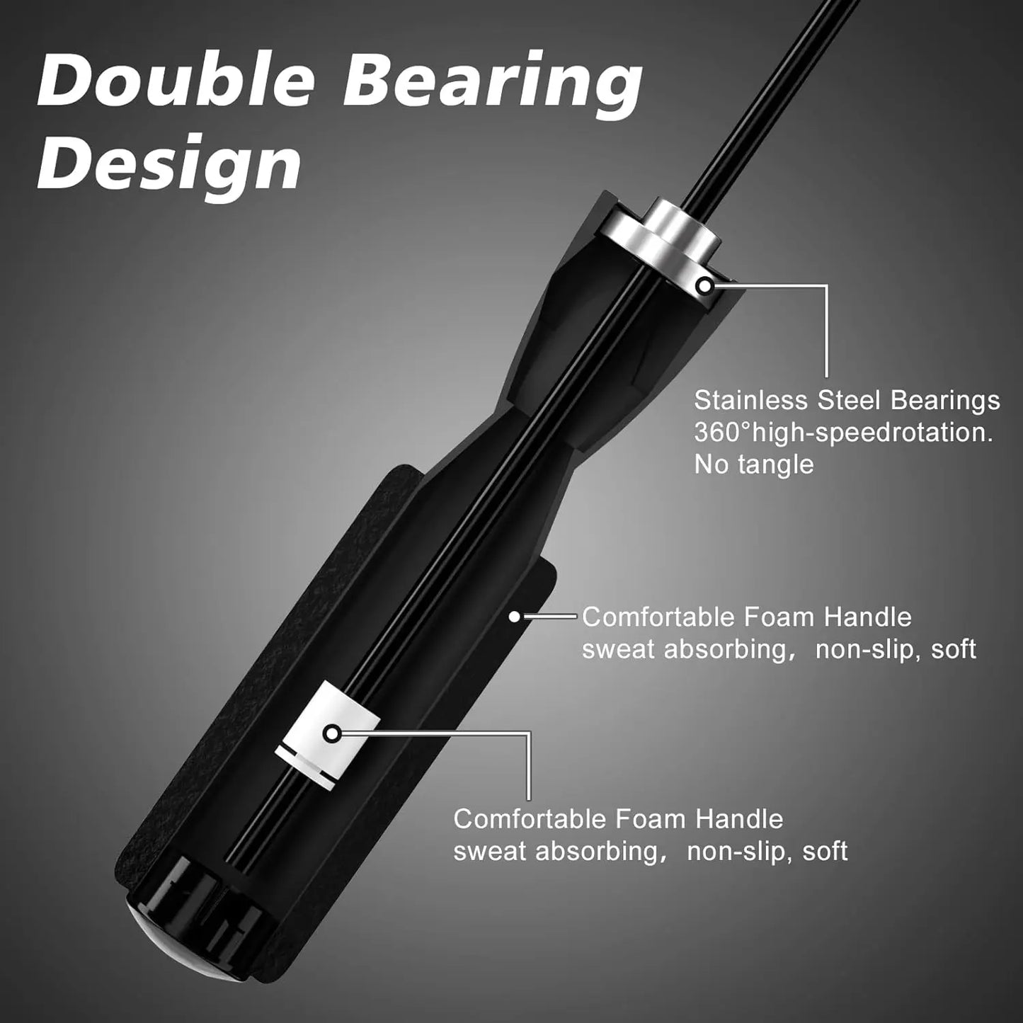 Heavy duty cordless skipping rope with weighted ball for indoor fitness training - product image
