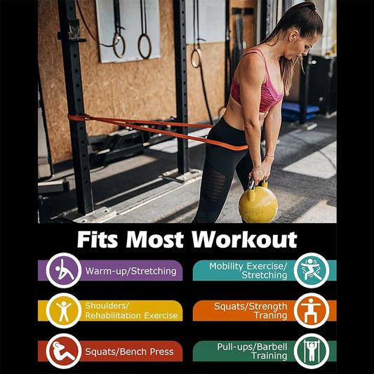 Heavy-duty thickened elastic resistance band for fitness and strength training - product image