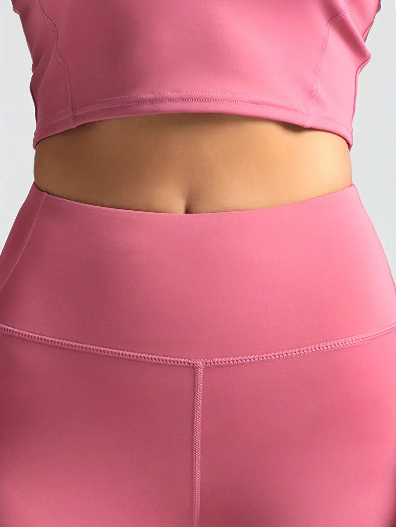 High waist fitness leggings with elastic waistband for running and yoga - product image
