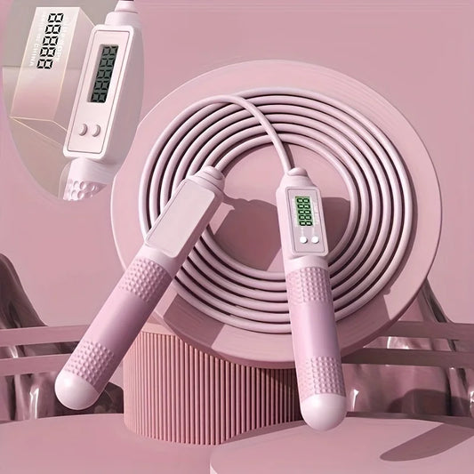 Intelligent cordless skipping rope with adjustable length and lcd counter - product image