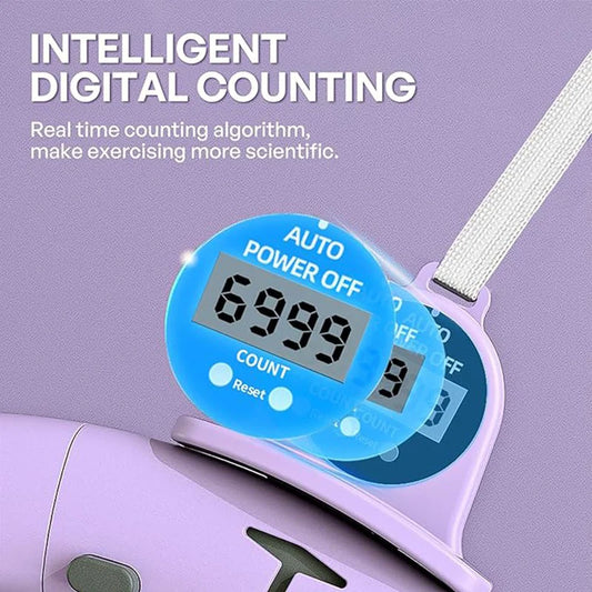 Intelligent weighted fitness hoop with detachable counter for waist training - product image