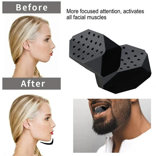 Jaw exerciser trainer with 50/60lbs resistance for facial muscle strengthening - product image