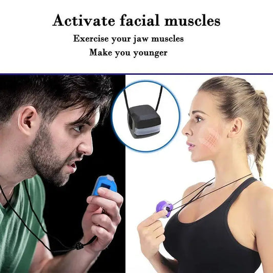 Jawline exerciser silicone fitness ball for facial muscle training - product image