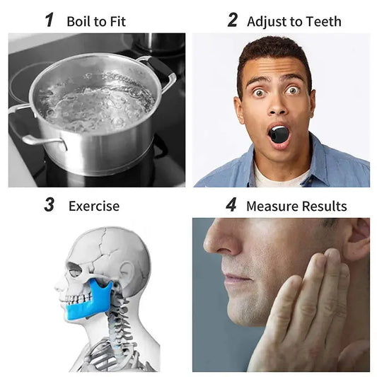 Jawline exerciser silicone fitness ball for facial muscle training - product image