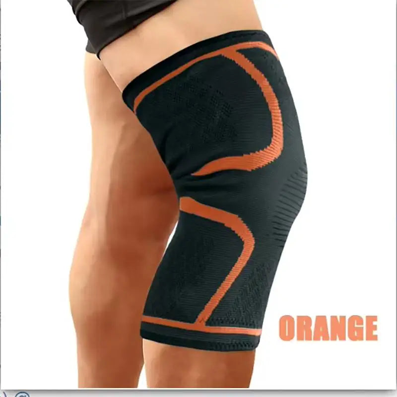 Knee brace compression sleeve with breathable nylon and spandex fabric - product image