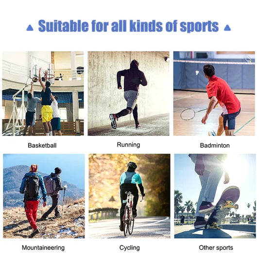Knee brace with silicone pads and spring support for breathable joint protection - product image