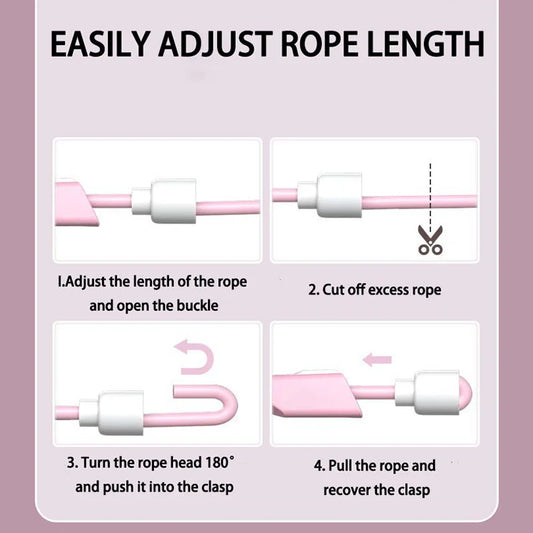 Lightweight silent cordless jump rope with anti-slip handles for indoor fitness - product image