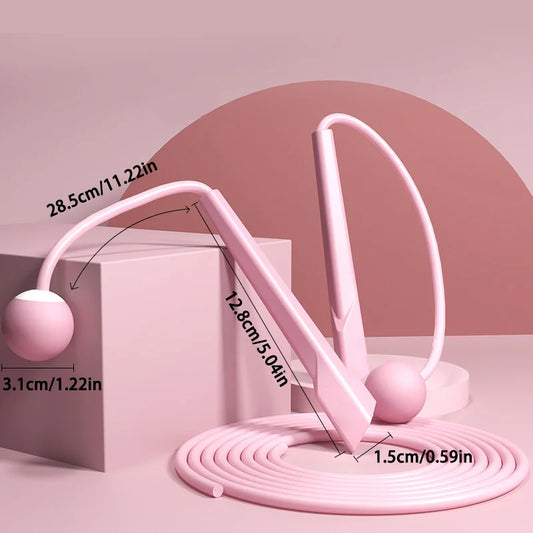 Lightweight silent cordless jump rope with anti-slip handles for indoor fitness - product image