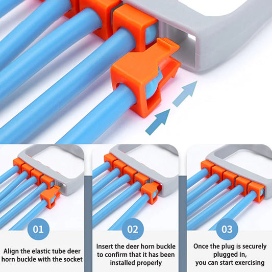 Male shoulder expander with removable rubber tube for strength training - product image