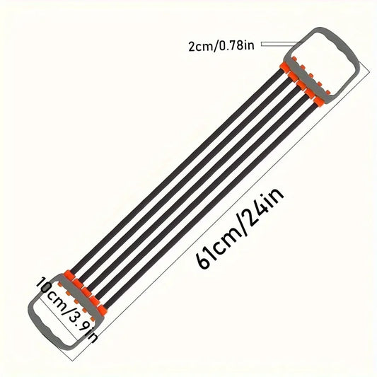 Male shoulder expander with removable rubber tubes for strength training - product image