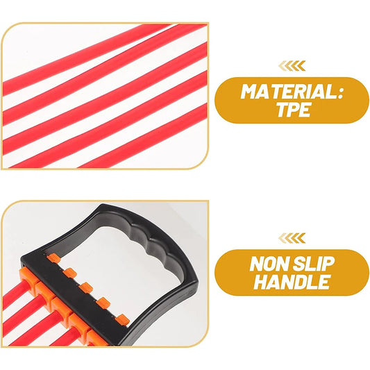 Male shoulder expander with removable rubber tubes for strength training - product image