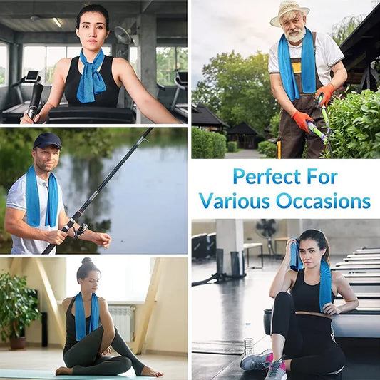 Microfiber quick-dry sports cooling towel for outdoor and fitness use - product image