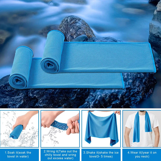 Microfiber quick-dry sports cooling towel for outdoor and fitness use - product image