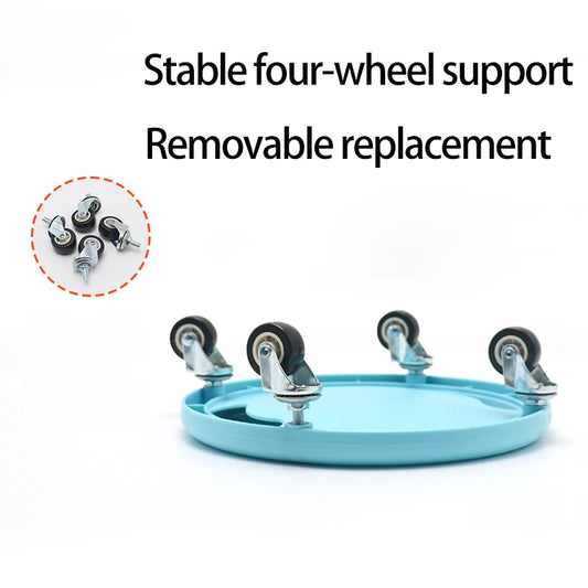 Multifunctional abs four-wheel silent training skateboard with curved groove handle - product image