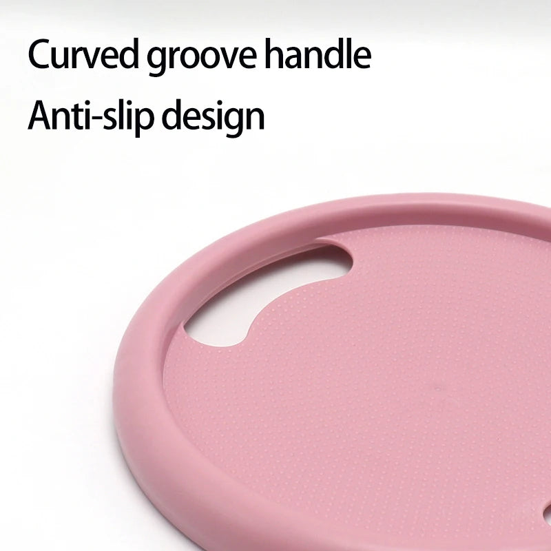Multifunctional abs four-wheel silent training skateboard with curved groove handle - product image