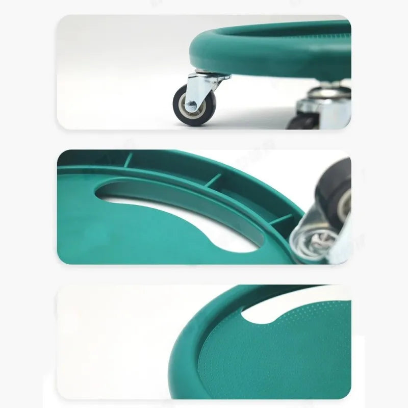 Multifunctional abs four-wheel silent training skateboard with curved groove handle - product image