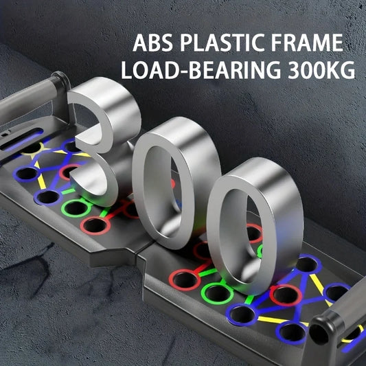 Multifunctional foldable push up board with non-slip handles and multiple angles - product image