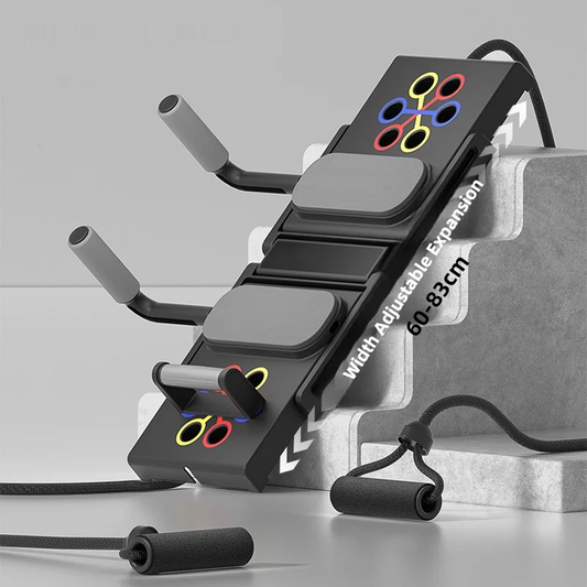 Multifunctional foldable push-up bracket with adjustable handles and anti-slip grip - product image
