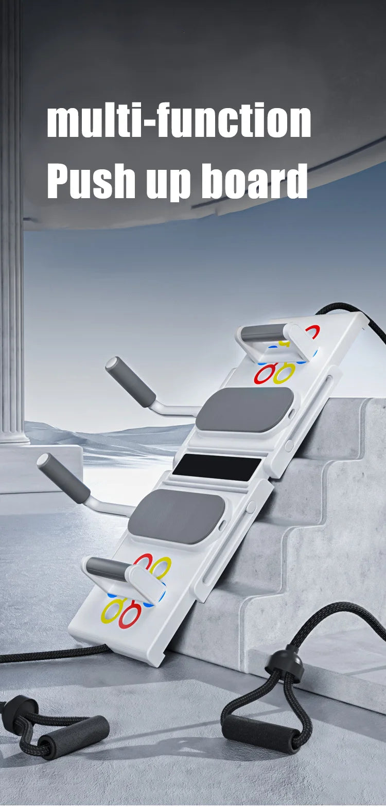 Multifunctional foldable push-up bracket with adjustable handles and anti-slip grip - product image