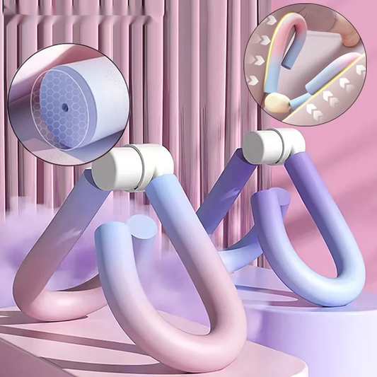 Multifunctional leg beauty device with foam handles and steel spring resistance - product image