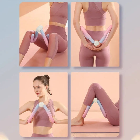 Multifunctional leg beauty device with foam handles and steel spring resistance - product image