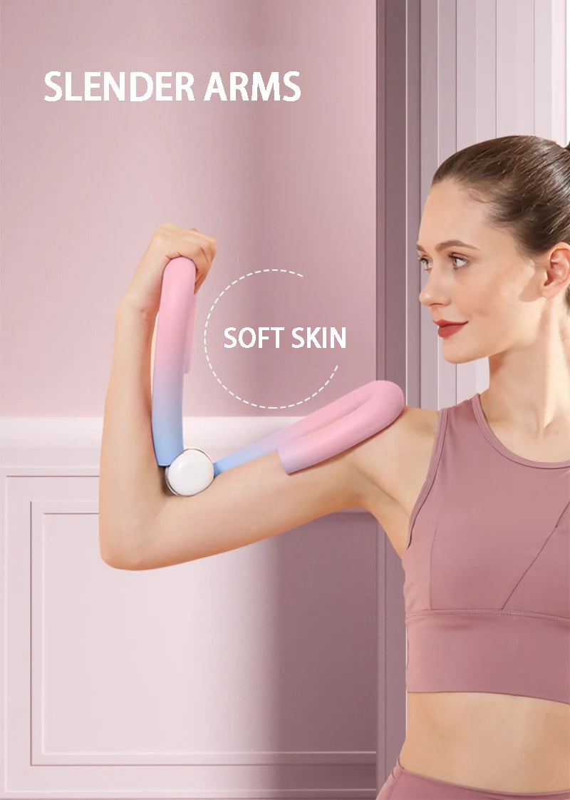 Multifunctional leg beauty device with foam handles and steel spring resistance - product image