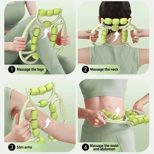 Muscle roller foam roller with trigger point design for deep massage - product image