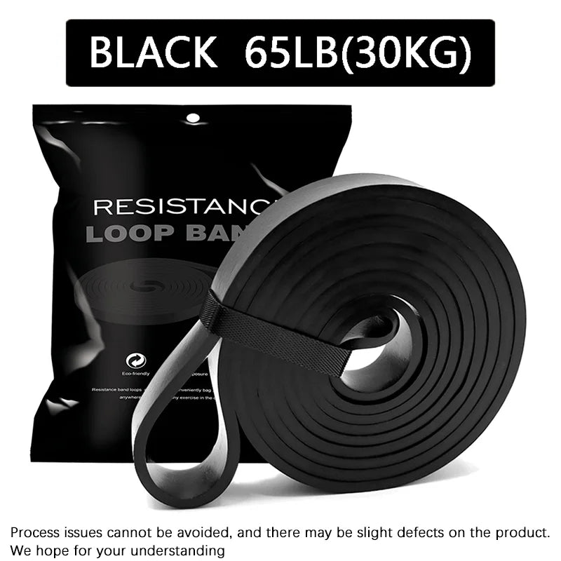 Natural latex resistance bands for full body strength training and stretching - product image