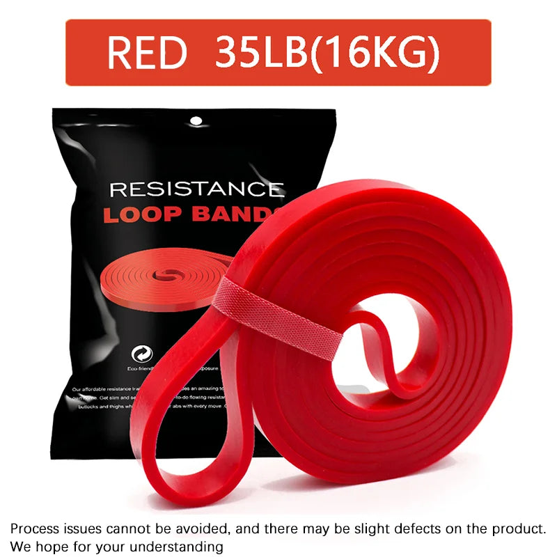 Natural latex resistance bands for full body strength training and stretching - product image