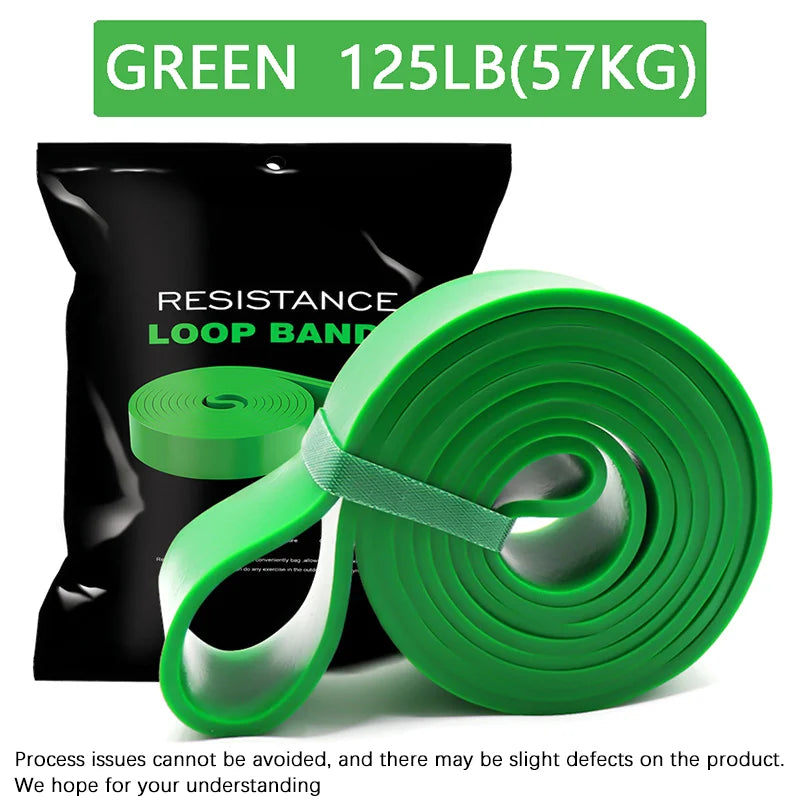 Natural latex resistance bands for full body strength training and stretching - product image