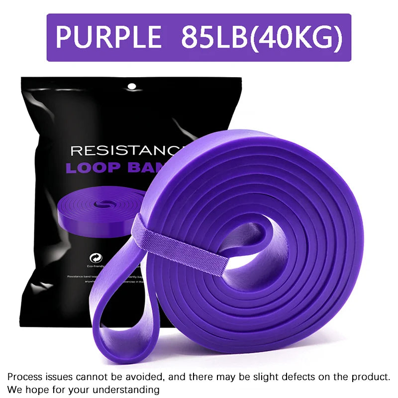 Natural latex resistance bands for full body strength training and stretching - product image