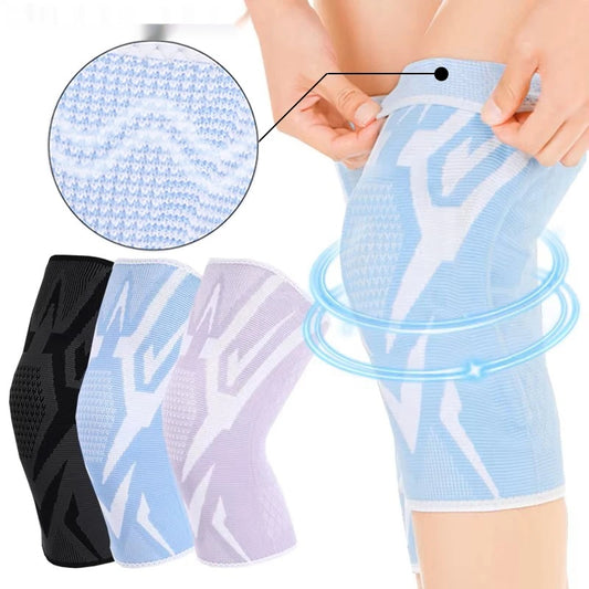 Nylon knee brace support with high elasticity for sports and joint protection - product image