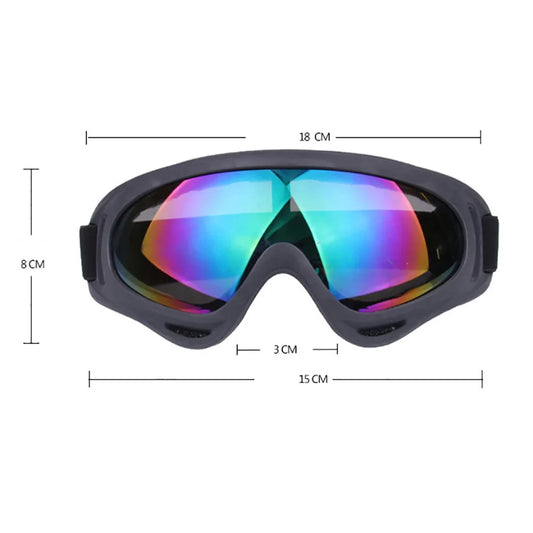 Outdoor windproof dustproof sports goggles with adjustable elastic strap uv protection - product image