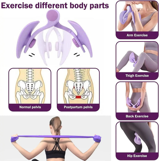 Pelvic floor muscle trainer with adjustable resistance for hip and thigh exercise - product image