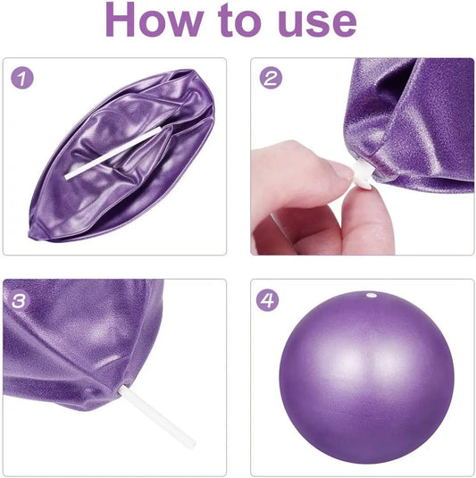Pilates ball with explosion-proof material and non-slip surface for fitness - product image