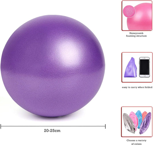 Pilates ball with explosion-proof material and non-slip surface for fitness - product image