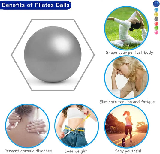 Pilates ball with explosion-proof material and non-slip surface for fitness - product image
