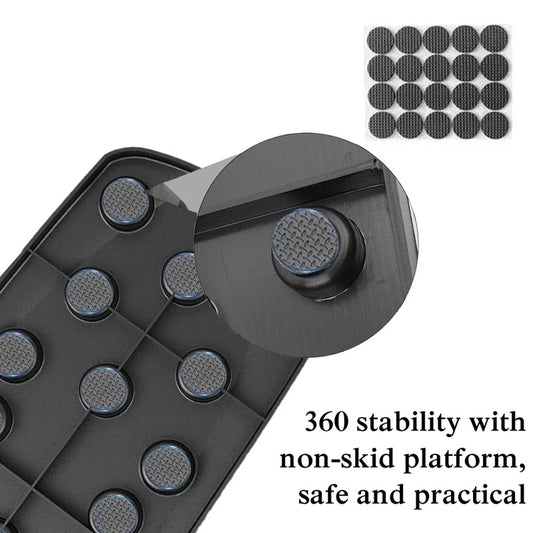 Portable foldable push-up board with color-coded muscle targeting and handles - product image