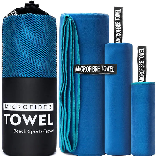 Quick-drying microfiber sports towel for swimming gym camping and running - product image