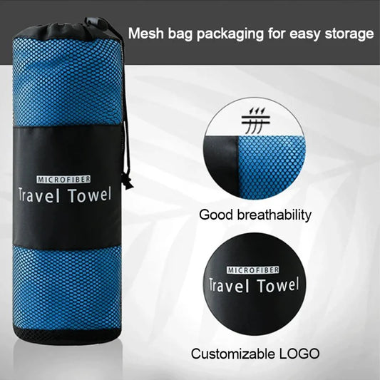 Quick-drying microfiber sports towel for swimming gym camping and running - product image